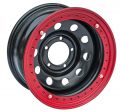 Off Road Wheels УАЗ с бедлоком красный 10x16 5x139,7 ET-44 110 черный